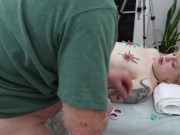 DSC15-3-3) Episode 3: Tiny Cutie Karlee Paige With Needles in Her Tits Is Pussy Fucked by Old Man with Cumshot 11/16