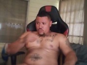 Hot Tattoo Latino Jerking Off To Porn Videos Part 4 (Cumshot)