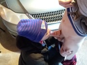 Heather Kane Sucks Cum Out of a Cock to Fix Her Flat Tire