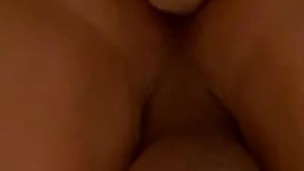 Submissive husband taking an 11 inch dildo for the first time 