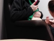 Lucky Shopper gets a Mouthful of Heather Kane and Cums Everywhere 3/16