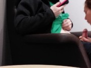 Lucky Shopper gets a Mouthful of Heather Kane and Cums Everywhere 9/16