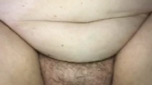 Thick hairy mature bbw receives a huge creampie 😍🥵❤️