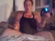 Milf Smoking Cigarettes Playing Video Games In Mini Dress Part 3 10/16