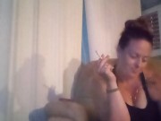 Milf Smoking Cigarettes Playing Video Games In Mini Dress Part 3 2/16