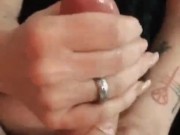 Try to not cum 🤪 handjob.. 2/16