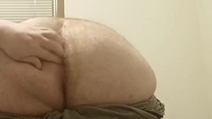 Moaning while playing with my chubby ass 