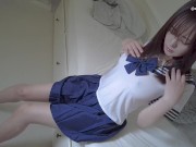 妹の友達が遊びに来た♡セーラー服で秘密のオナニー観察(足ピン)언니의 친구가 방문했습니다. ♡제복을 입고 자위하기 2/16