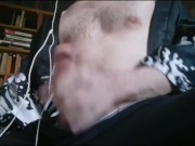Anime guy masturbates on camera