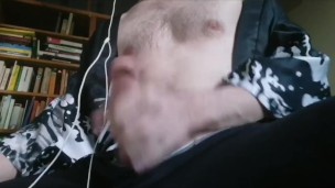 Anime guy masturbates on camera