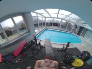 Redhead Charlie Red getting face fucked and drilled until final cumshot in this VR Porn experience 6/16