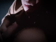 MY STEP-DAUGHTER AND I  BUT AS SHE LIKES TO BET I SUCK MY DICK SHE SAID SHE EXPECTED TO SEE THE 14/16