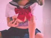 【個人撮影】女子高生/制服/素人/激しい/首絞め/クリイキ/ディルド/オナニーHigh Schoolgirl Uniform,Amateur,Choking,Masturbation 3/16