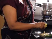 Pretty Indian Big Boobs Stepmom Fucked in Kitchen by Stepson 3/16
