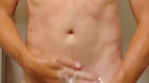 Swedish dilf taking a shower.