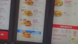 Ordering food at Wendy’s 