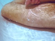 Shooting a Massive Underwater Cumshot Playing with my Uncut Cock 12/16