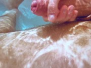Shooting a Massive Underwater Cumshot Playing with my Uncut Cock 4/16