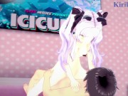 Murasaki Shion and I have intense sex in the bedroom. - Hololive VTuber Hentai 6/16