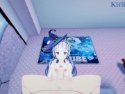 Murasaki Shion and I have intense sex in the bedroom. - Hololive VTuber POV Hentai 3/16