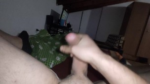 Solo playing with my big dick 