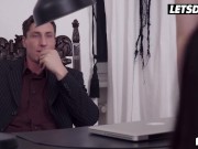 Redhead Secretary Anny Aurora Has A Weird Affair With Her Boss In His Office - LETSDOEIT 4/16