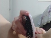punching a brush in the pussy 7/16