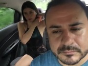 I show my breasts and how cute I change my clothes to the driver of my uber on the way to the office 12/16