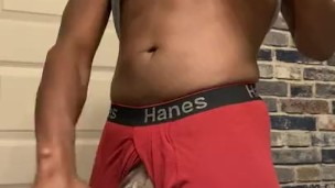 Hot college guy nuts in friend’s bathroom 💦💦💦
