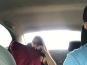 I ask the driver of my uber if I can change my clothes and then I see that he is getting horny when 1/16