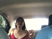 I ask the driver of my uber if I can change my clothes and then I see that he is getting horny when 10/16