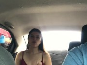 I ask the driver of my uber if I can change my clothes and then I see that he is getting horny when 15/16
