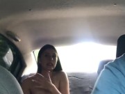 I ask the driver of my uber if I can change my clothes and then I see that he is getting horny when 7/16