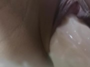 ОГРОМНОЕ дилдо РАСТЯГИВАЕТ мокрую пизду 12/16