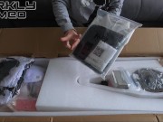 BEZLYA Sex Doll Unboxing. This tiny maid doll loves to be fucked in different poses. Filled pussy 3/16