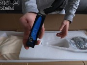 BEZLYA Sex Doll Unboxing. This tiny maid doll loves to be fucked in different poses. Filled pussy 4/16