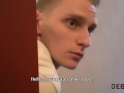 DEBT4k. Poor cuckold has to watch wife's anal sex with debt collector 2/16