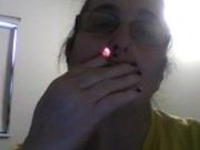 woman smoking