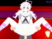 Uzawa Reisa and I have intense sex at a love hotel. - Blue Archive Hentai 12/16