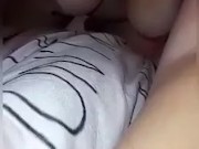 Sexy slut orgasms from finger blasting and doggy 15/16