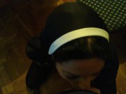 Cosplay Slutty Nun Worships Cock 3/16