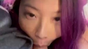 I snuck out and gave a fan a blowjob while he drove around Seattle 😈 - Monique Mae Asian Hotwife
