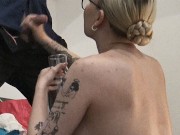 Sexy and all natural small tits tight pussy cute blonde gives a h...