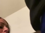 Bbc barely fits in her mouth 3/16