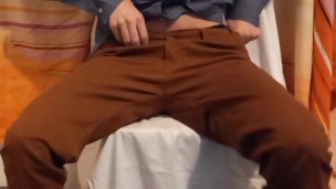 Manspreading in suit