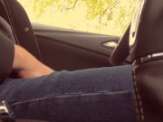 Real amateur jerking in his car and cumming while listening Tina moaning and dirty talk
