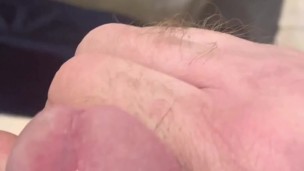 Dripping precum and cumming hard