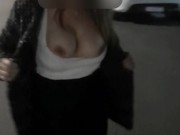 Hotwife showing off after a social dinner 2/16