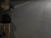 Hotwife showing off after a social dinner