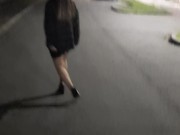 Hotwife showing off after a social dinner 8/16